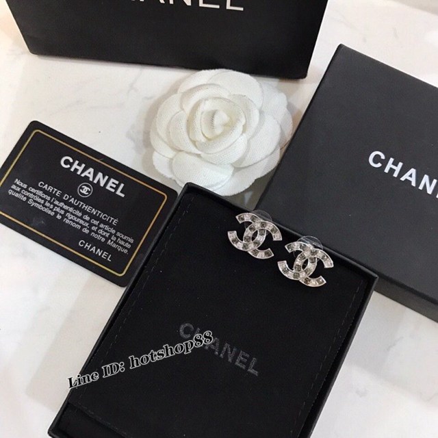 Chanel專櫃新款耳飾品 香奈兒高端雙C耳釘耳環 zgb1179